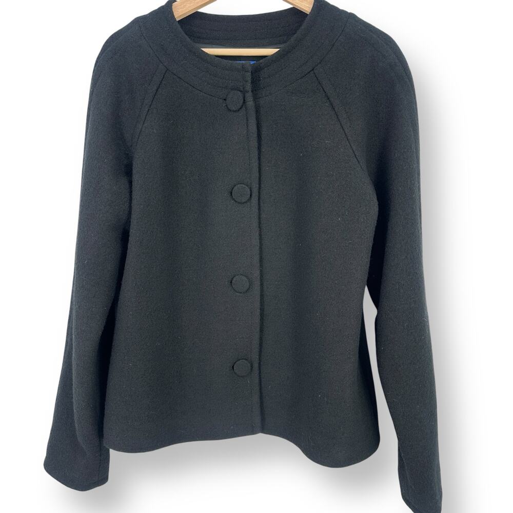 Pendleton 100% Merino Wool Coat Womens Sz Large Black